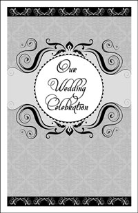 Wedding Program Cover Template 13A - Graphic 7